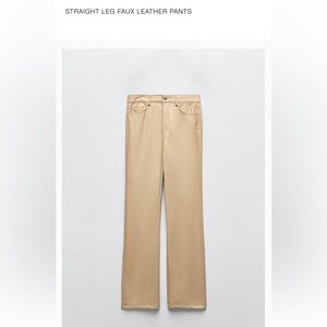 Zara straight leg faux pants